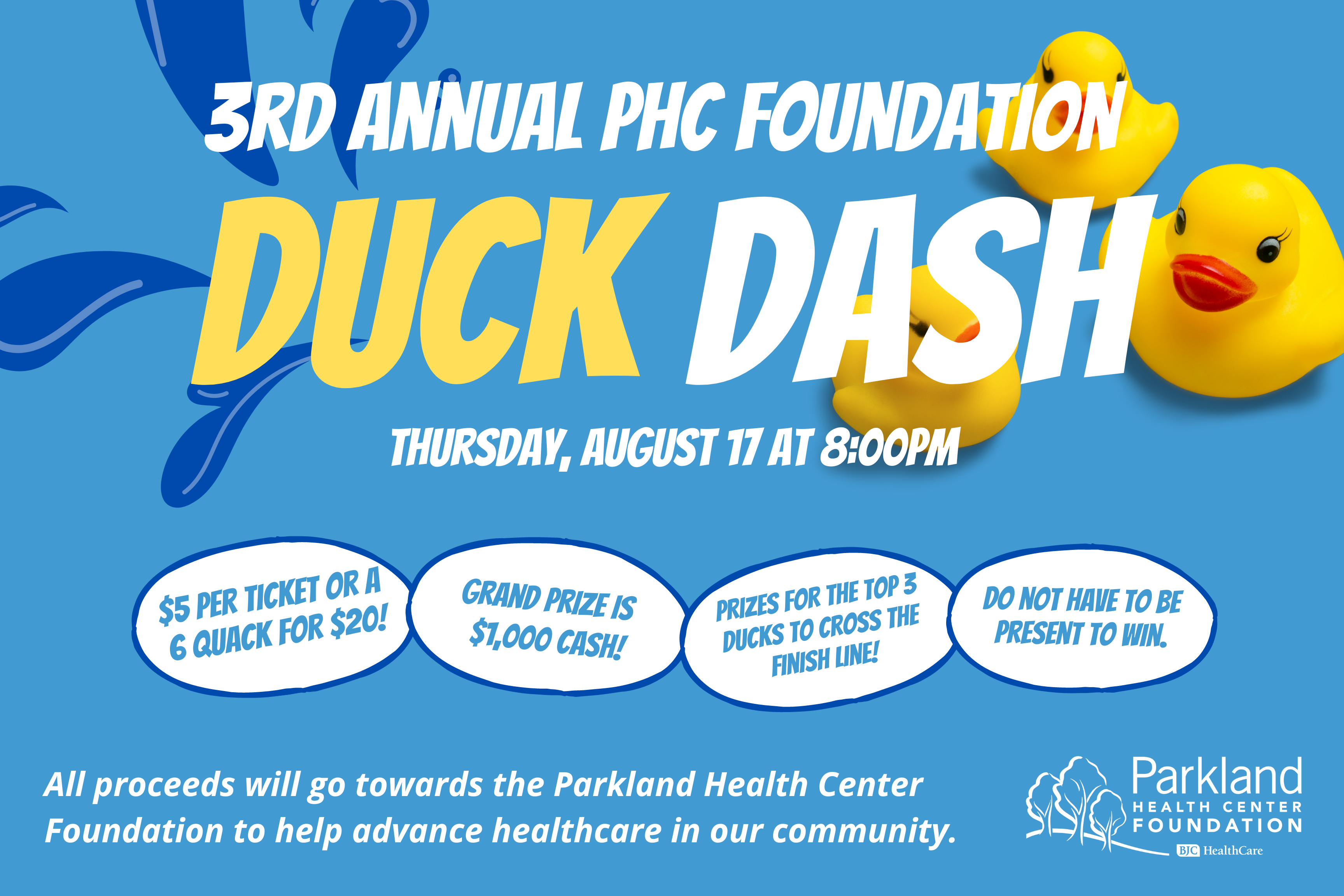 Duck Dash Foundation Event Hero Image